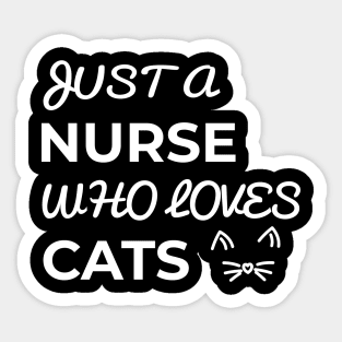 nurse cat Sticker